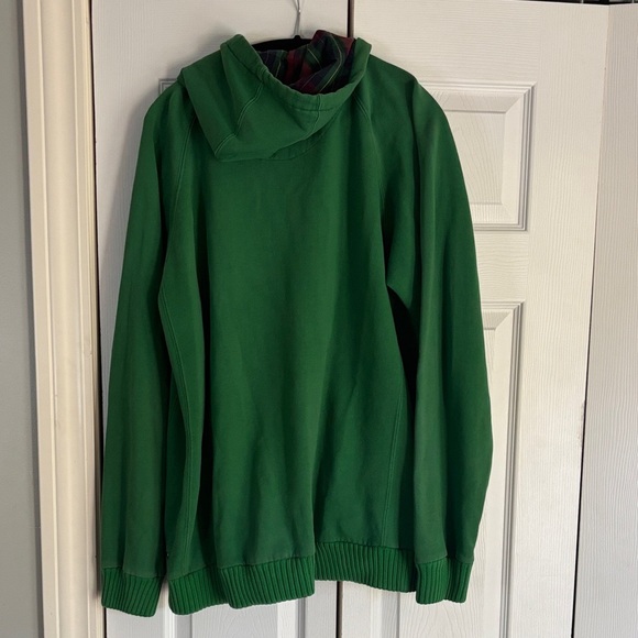 ENJOI Green Hooded Jacket with Plaid Lining - Picture 7 of 9